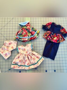 Home made doll clothes for 12-15 inch dolls